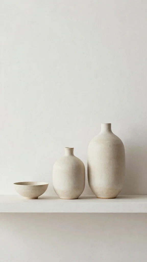 10 Raku Vase Ideas for a Dramatic Handcrafted Ceramic Display - 2. Minimalist Shapes for Clean Lines 1