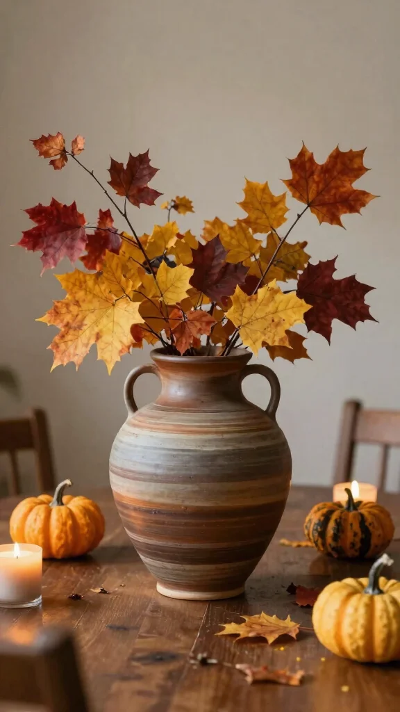 10 Raku Vase Ideas for a Dramatic Handcrafted Ceramic Display - 5. Seasonal Displays with Raku Vases 1