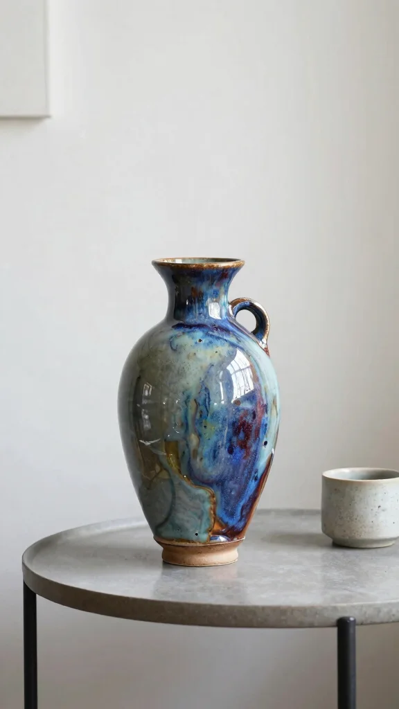 10 Raku Vase Ideas for a Dramatic Handcrafted Ceramic Display - 7. Unique Vase Designs: Go Beyond Traditional 1