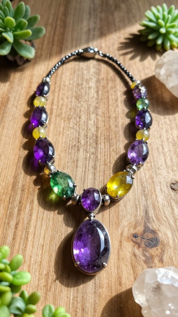 10 Wearable Air Purifier Necklace Ideas for Personal On-the-Go Protection - 2. Gemstone-Infused Air Purifier Necklace 1