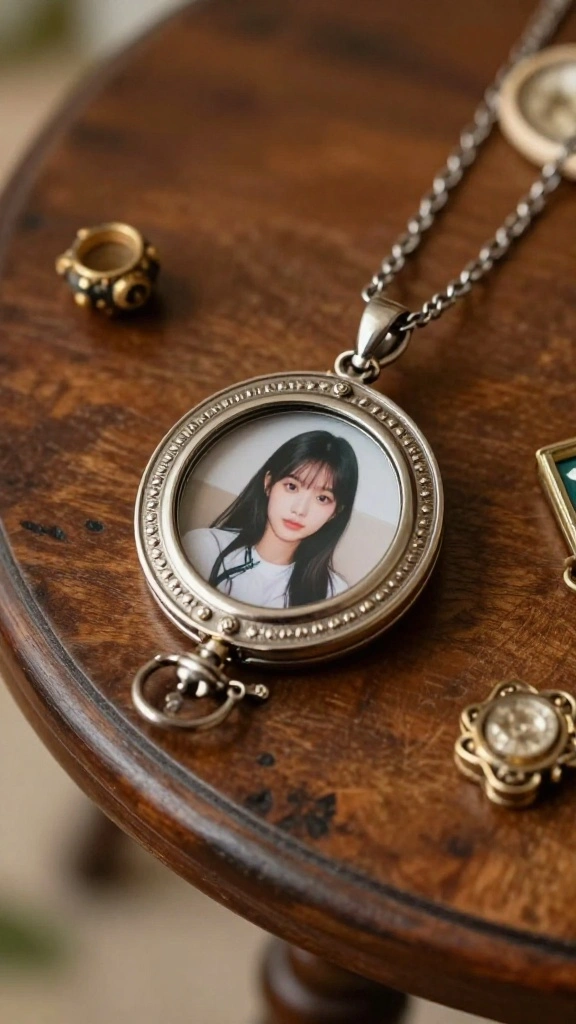 10 Wearable Air Purifier Necklace Ideas for Personal On-the-Go Protection - 8. Customizable Photo Locket Necklace 1