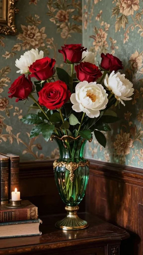 11 Antique Vase Ideas for a Period-Inspired Character-Rich Home - 1. A Touch of Victorian Elegance 1