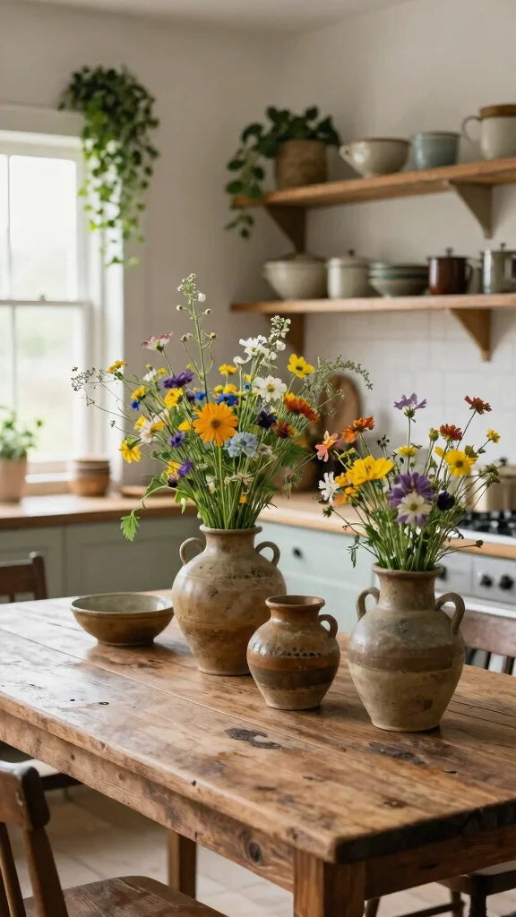11 Antique Vase Ideas for a Period-Inspired Character-Rich Home - 2. Rustic Charm with Earthenware 1