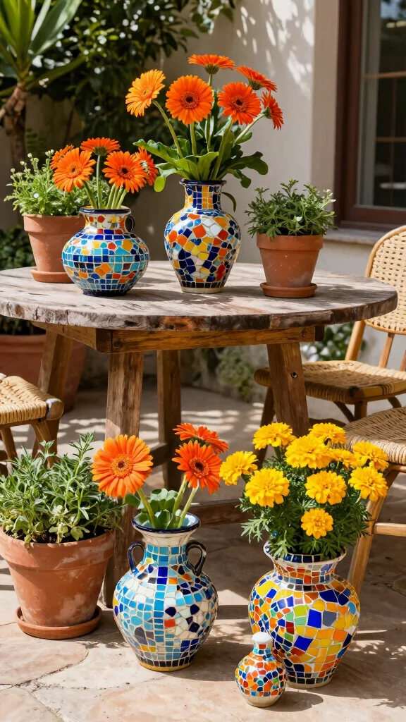 11 Antique Vase Ideas for a Period-Inspired Character-Rich Home - 4. Mediterranean Mosaics 1