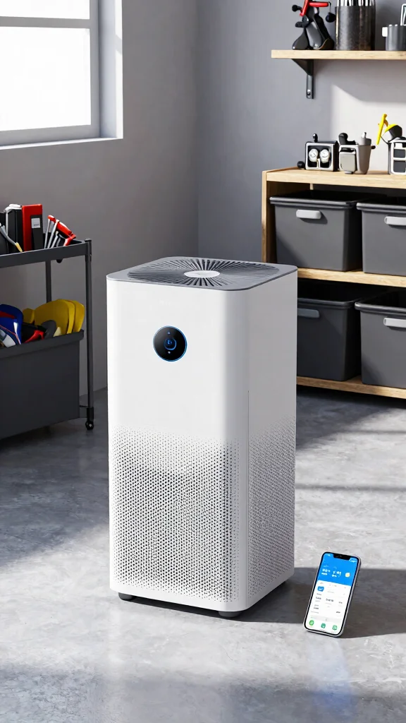 11 Garage Air Purifier Ideas for Dust Fumes and Chemical Odor Control - 9. Smart Air Purifiers 1