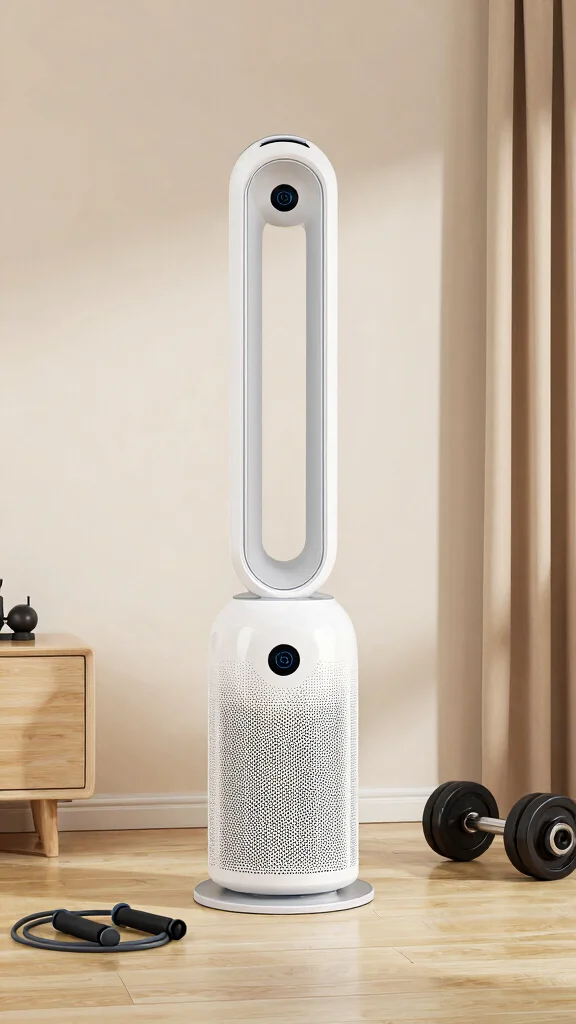 11 Gym Air Purifier Ideas for a Fresher Healthier Workout Space - 5. Stylish Floor-Standing Air Purifier 1