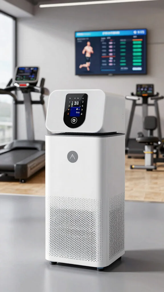 11 Gym Air Purifier Ideas for a Fresher Healthier Workout Space - 9. Air Purifier with Real-Time Pollutant Feedback 1