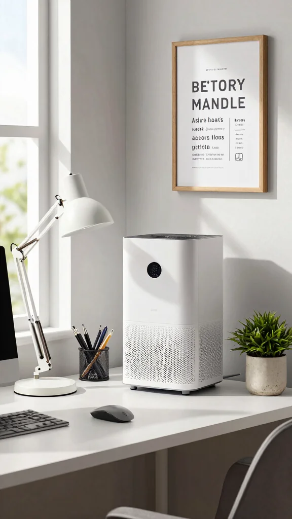 11 Levoit Core 300 Air Purifier Setup Ideas for Small to Medium Rooms - 4. Stylish Office Companion 1