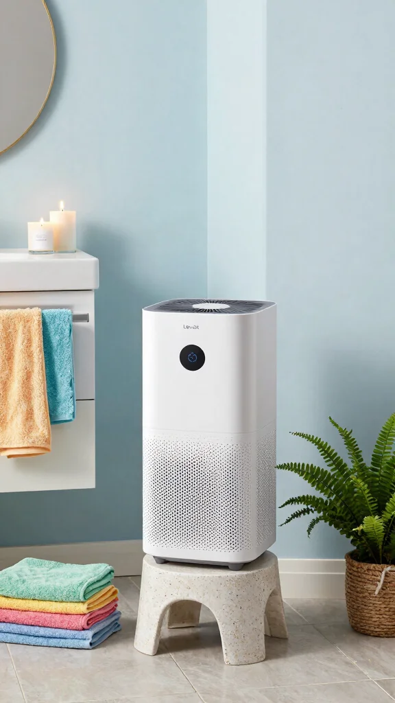 11 Levoit Core 300 Air Purifier Setup Ideas for Small to Medium Rooms - 5. Bathroom Air Quality Boost 1