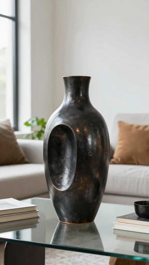 11 Metal Vase Ideas for an Industrial Modern Home Display - 1. Sculptural Designs 1