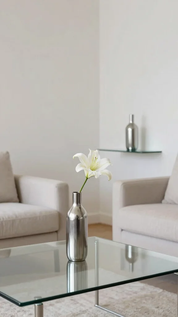 11 Metal Vase Ideas for an Industrial Modern Home Display - 5. Minimalist Aesthetics 1