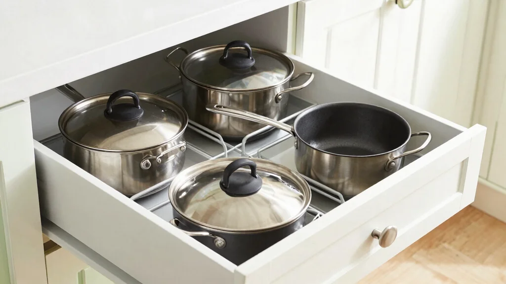 11 Pots and Pans Drawer Organization Ideas for a Neat Kitchen Cabinet