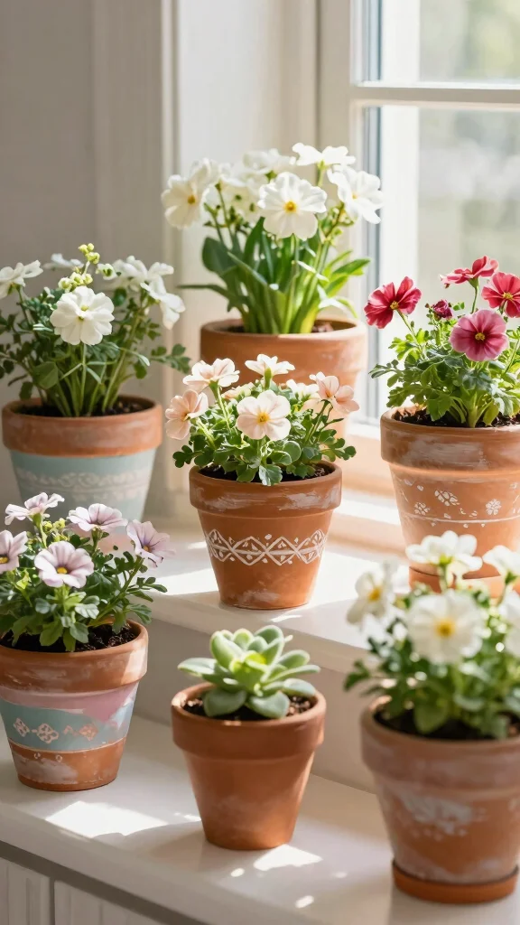 11 Quirky Vase Ideas for a Fun Unexpected Home Decor Statement - 4. Terracotta Pot Planters 1