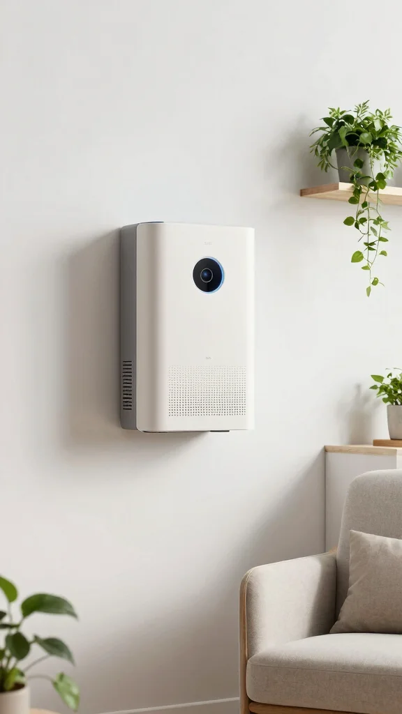 11 UV Air Purifier Ideas for an Extra Layer of Germ and Virus Protection - 1. Minimalist Wall-Mounted UV Purifier 1