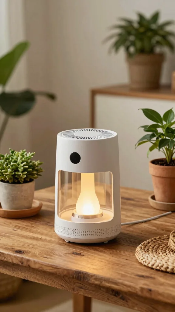 11 UV Air Purifier Ideas for an Extra Layer of Germ and Virus Protection - 3. Eco-Friendly Lantern-Style UV Air Purifier 1