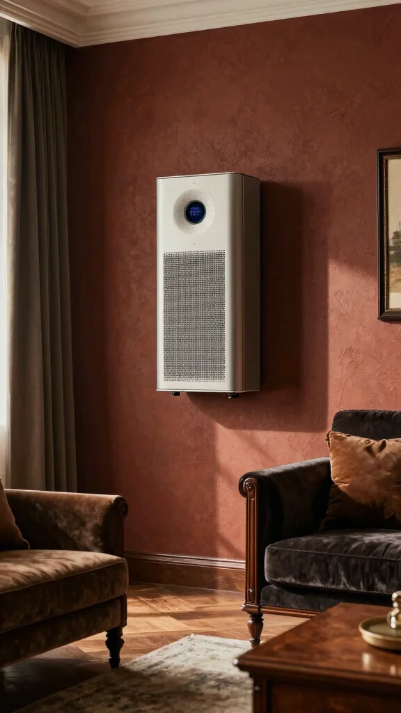 11 Wall-Mounted Air Purifier Concepts for a Space-Saving Discreet Setup - 10. Vintage-Inspired Purifier 1
