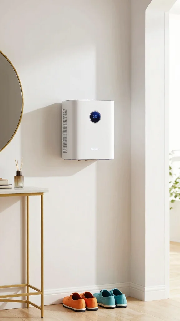 11 Wall-Mounted Air Purifier Concepts for a Space-Saving Discreet Setup - 11. Compact Cube Purifier 1