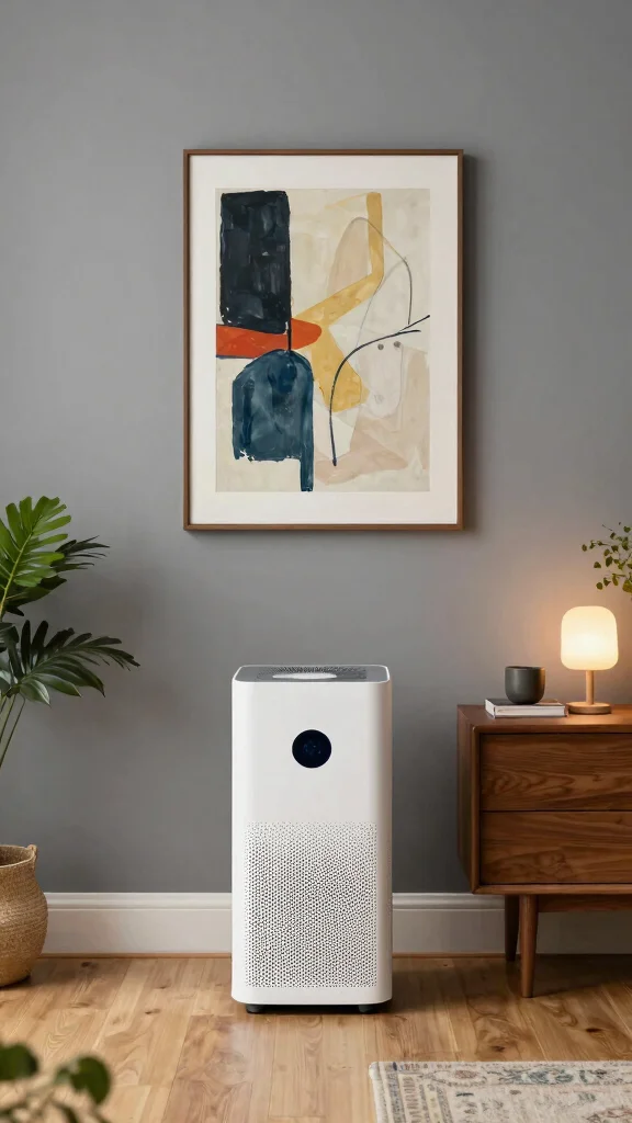 11 Wall-Mounted Air Purifier Concepts for a Space-Saving Discreet Setup - 2. Artful Air Purifier 1