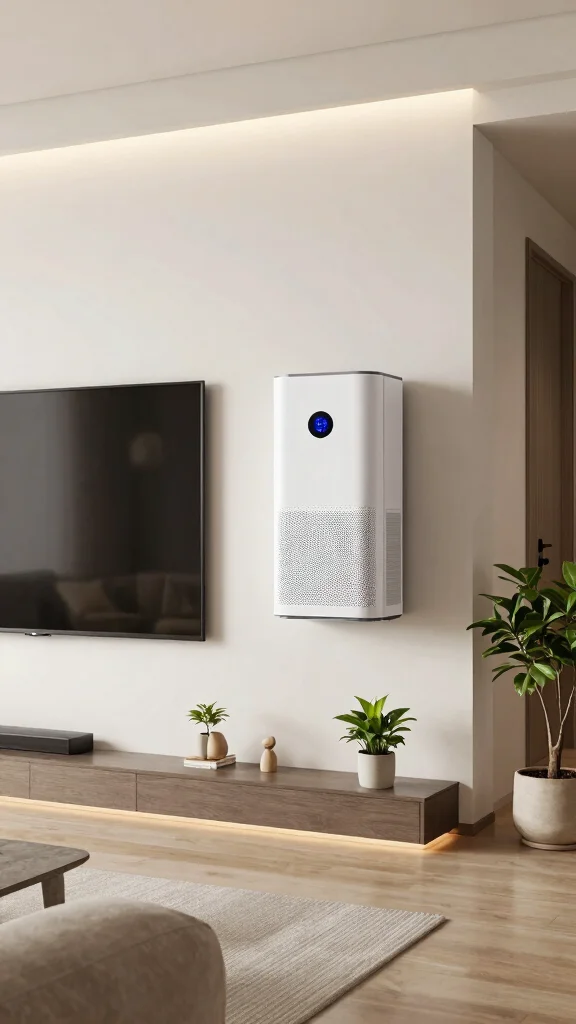 11 Wall-Mounted Air Purifier Concepts for a Space-Saving Discreet Setup - 6. Smart Air Purifier 1