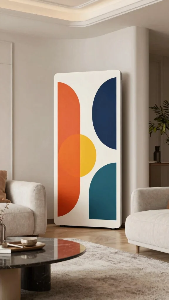 11 Wall-Mounted Air Purifier Concepts for a Space-Saving Discreet Setup - 7. Decorative Panel Purifier 1