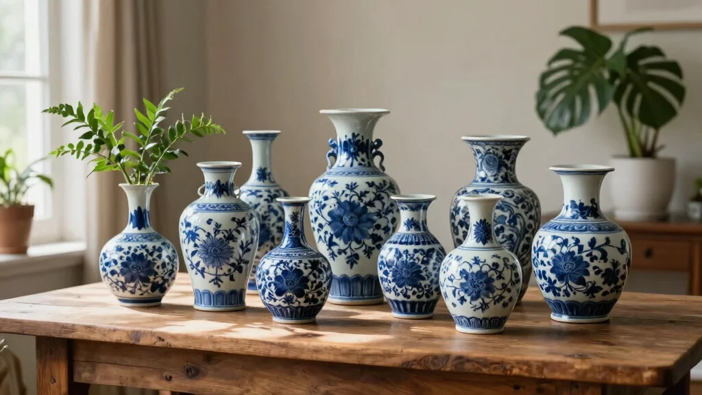 12 Blue and White Vase Ideas for a Classic Timeless Home Display