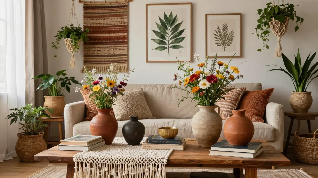 12 Boho Vase Ideas for a Layered Eclectic Free-Spirited Home Display