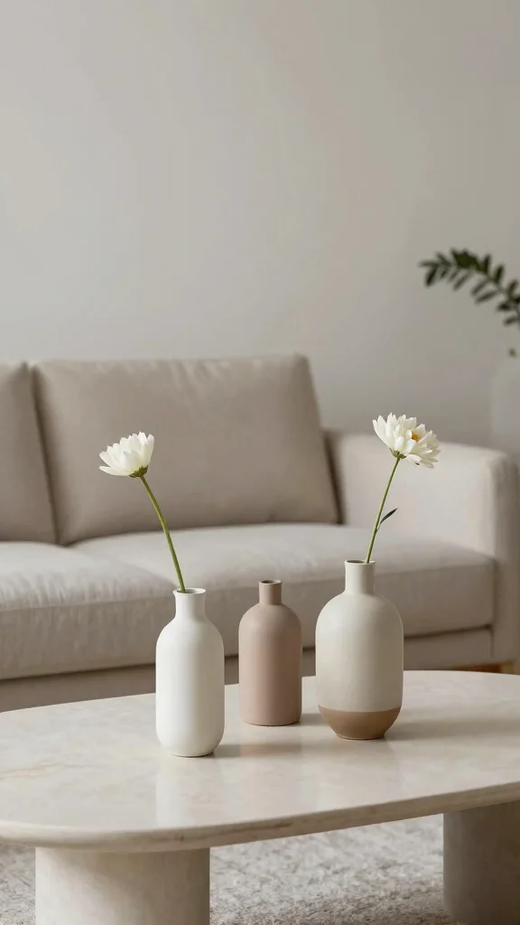 12 Colorful Vase Ideas for a Joyful Bold Eye-Catching Home Accent - 11. Minimalist Elegance 1