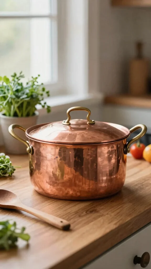 12 Cooking Pot Ideas for Every Stovetop Style and Kitchen Aesthetic - 1. The Timeless Copper Pot 1