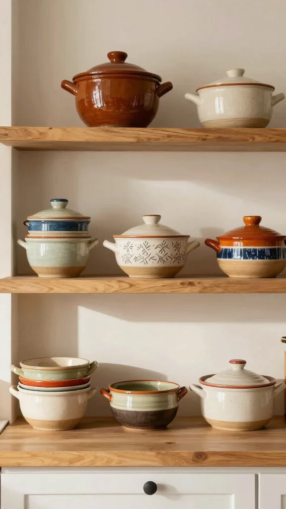 12 Cooking Pot Ideas for Every Stovetop Style and Kitchen Aesthetic - 11. Artisan Handmade Pots 1