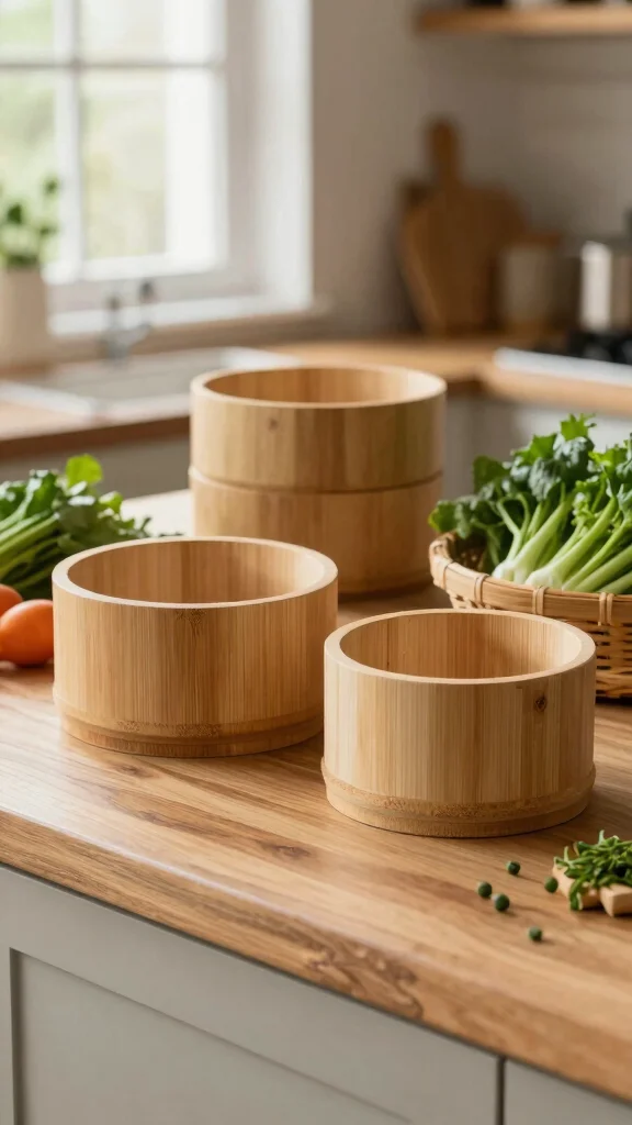 12 Cooking Pot Ideas for Every Stovetop Style and Kitchen Aesthetic - 8. Eco-Friendly Bamboo Pots 1