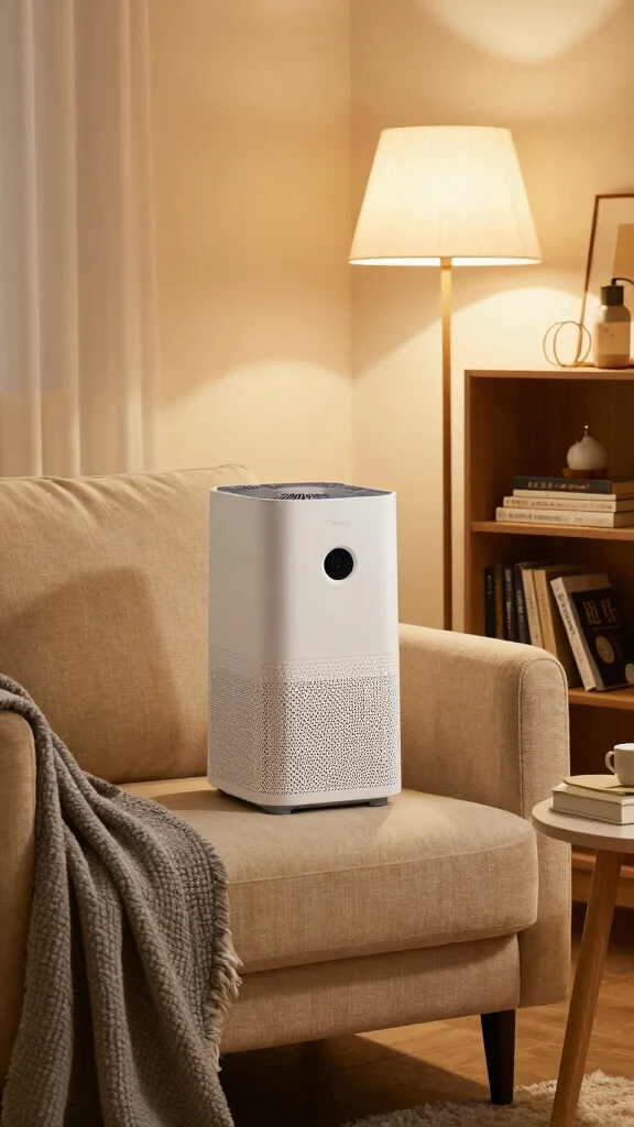 12 Coway Air Purifier Ideas for a Reliable Quiet Efficient Home Setup - 4. Incorporate Into a Cozy Reading Nook 1