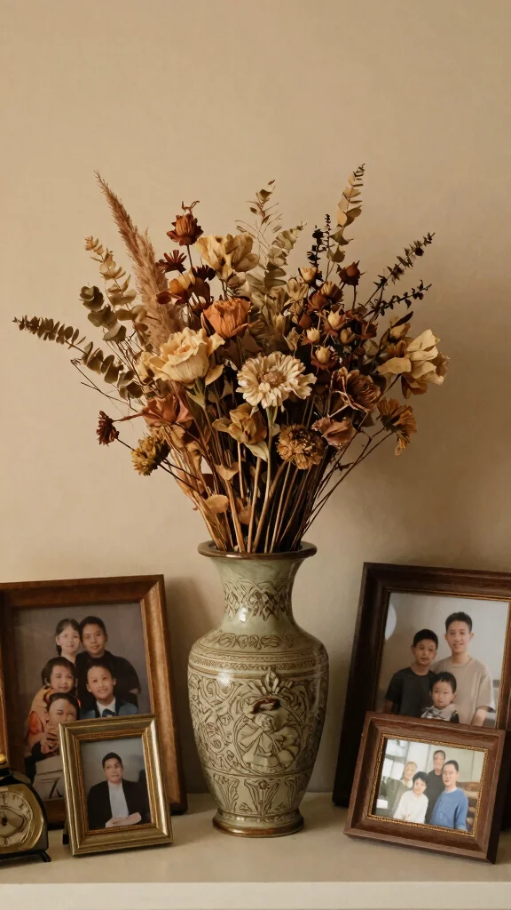12 Dried Stem Vase Ideas for a Minimal Long-Lasting Home Display - 11. Personal Touches 1