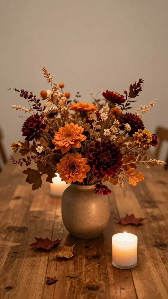 12 Dried Stem Vase Ideas for a Minimal Long-Lasting Home Display - 9. Seasonal Flair 1
