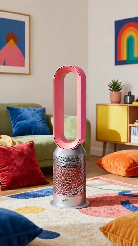 12 Dyson Air Purifier Ideas for a Powerful Design-Forward Clean Air Solution - 6. A Breath of Fresh Colors 1