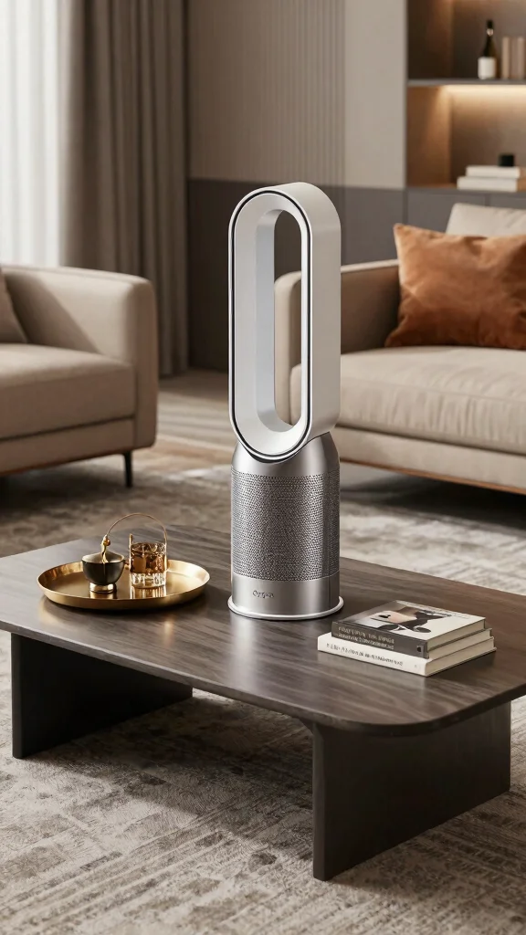 12 Dyson Air Purifier Ideas for a Powerful Design-Forward Clean Air Solution - 7. Combining Function with Furniture 1
