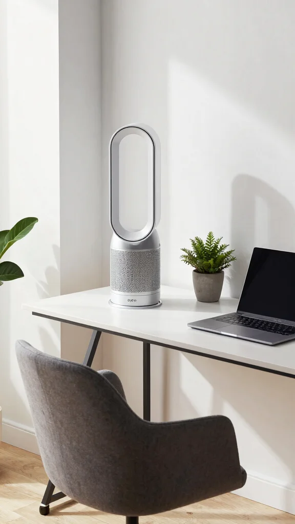 12 Dyson Air Purifier Ideas for a Powerful Design-Forward Clean Air Solution - 9. Enhancing Home Office Spaces 1