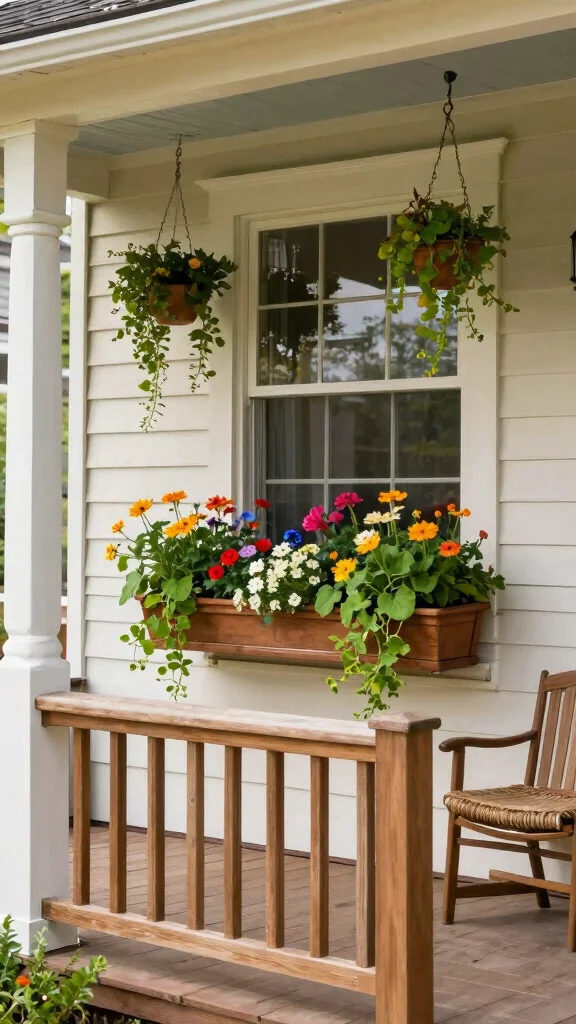 12 Front Porch Pot Ideas for a Welcoming Colorful Curb Appeal - 10. Window Boxes for a Charming Appeal 1