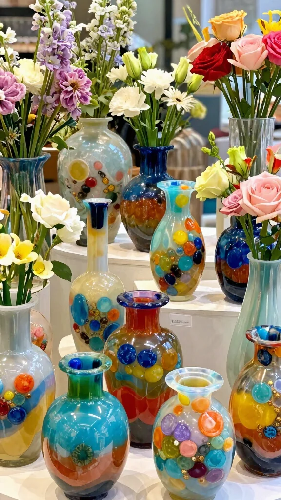 12 Handmade Vase Ideas for One-of-a-Kind Artisan Home Decor - 10. Artistic Resin Vases 1