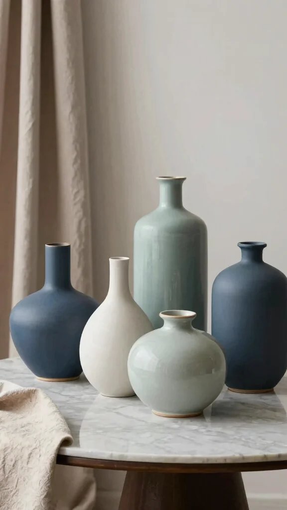 12 Handmade Vase Ideas for One-of-a-Kind Artisan Home Decor - 5. Elegant Ceramic Vases 1