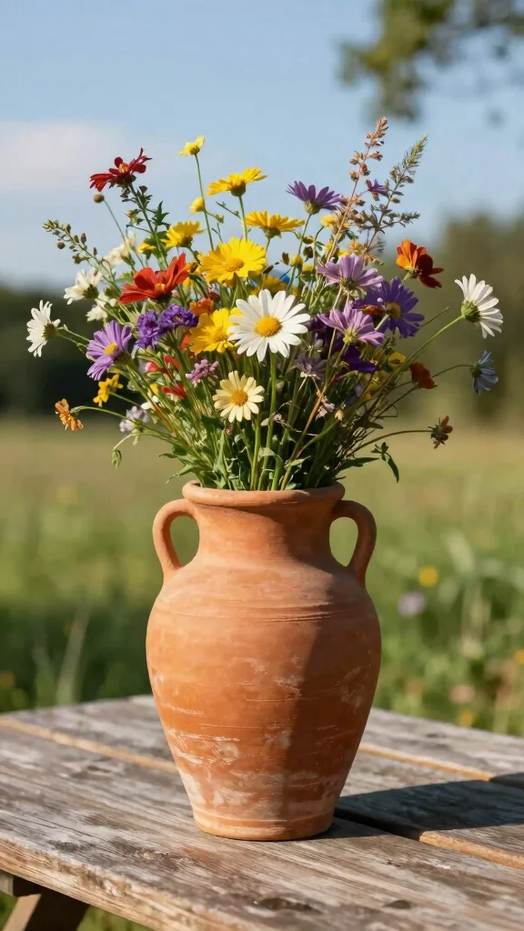 12 Japandi Vase Ideas for a Calm Minimal Natural Home Accent - 5. Terracotta Vases 1