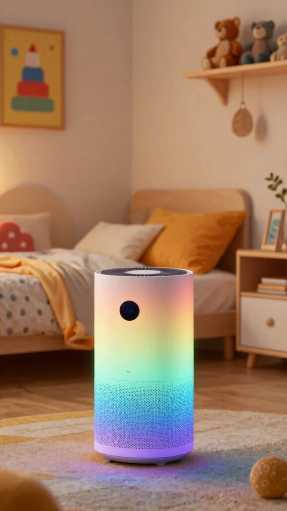 12 Kids Room Air Purifier Ideas for Allergen-Free Healthy Indoor Air - 9. Color-Changing Air Purifiers 1