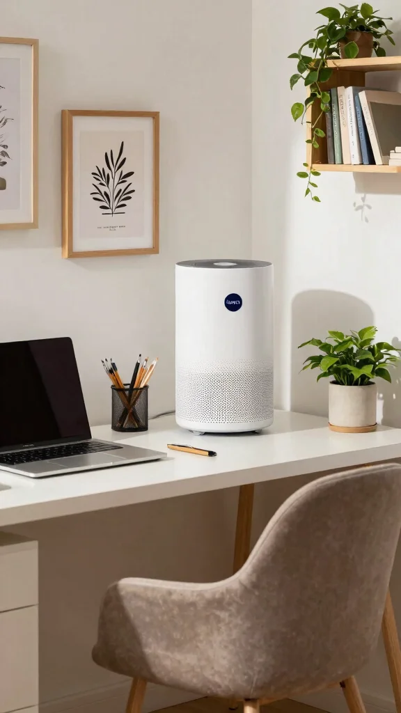 12 Levoit Air Purifier Ideas for a Quiet Affordable Effective Home Setup - 3. Home Office Haven 1