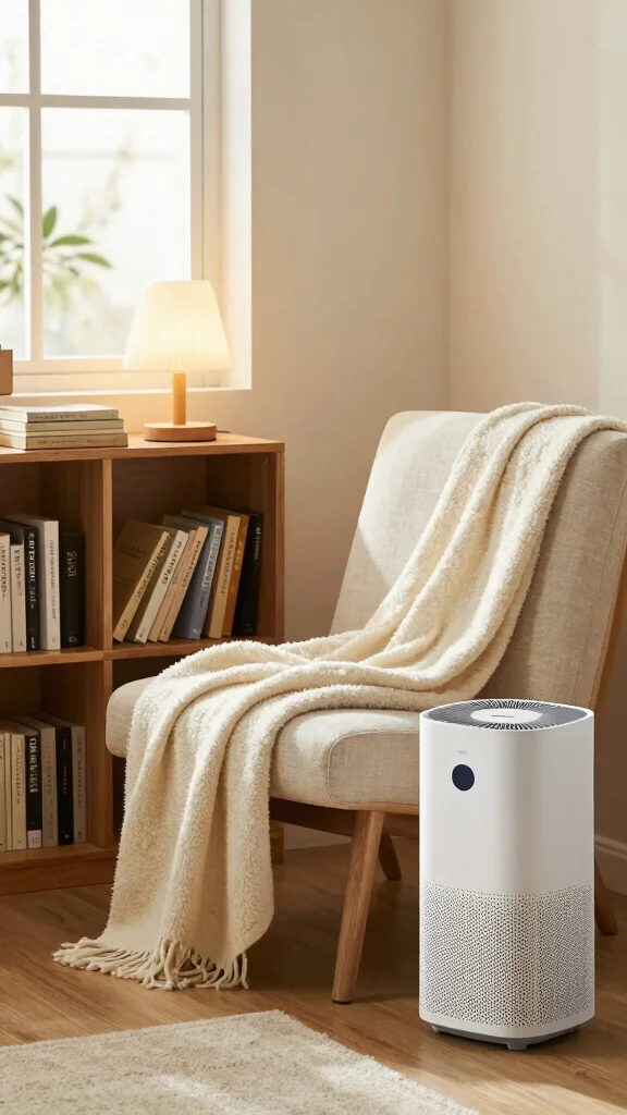 12 Levoit Air Purifier Ideas for a Quiet Affordable Effective Home Setup - 4. Cozy Reading Nook 1