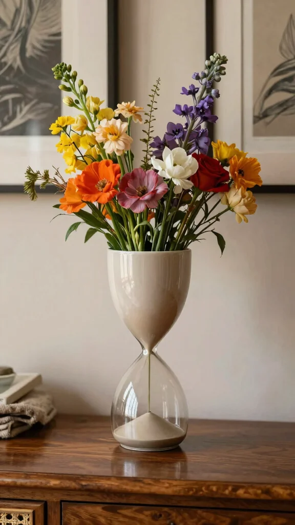 12 Luxury Vase Concepts for a High-End Designer-Quality Home Display - 1. The Elegant Hourglass Vase 1