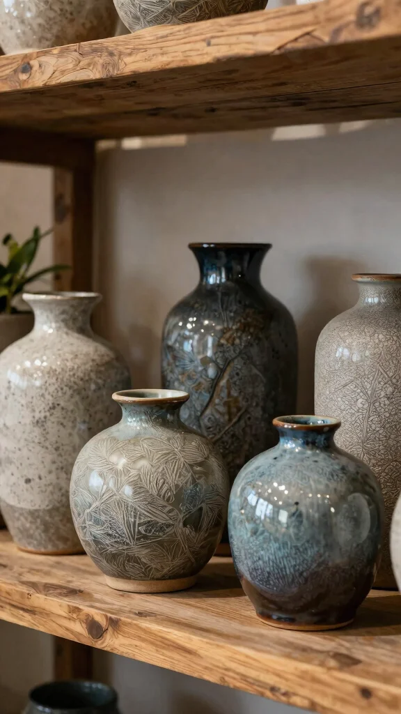 12 Luxury Vase Concepts for a High-End Designer-Quality Home Display - 3. The Textured Artisan Vase 1