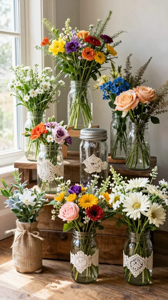 12 Mason Jar Vase Ideas for a Rustic Budget-Friendly Home Display - Conclusion 1