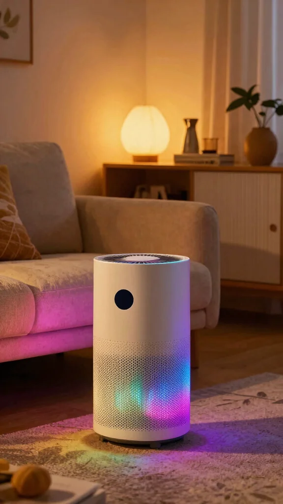 12 Mini Air Purifier Ideas for Desks, Cars, Dorms, and Small Spaces - 12. Decorative Air Purifier with LED Features 1