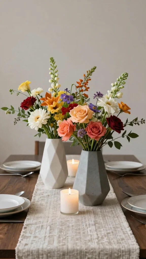 12 Modern Vase Ideas for a Clean Minimal Design-Forward Home - 11. Geometric Vases 1