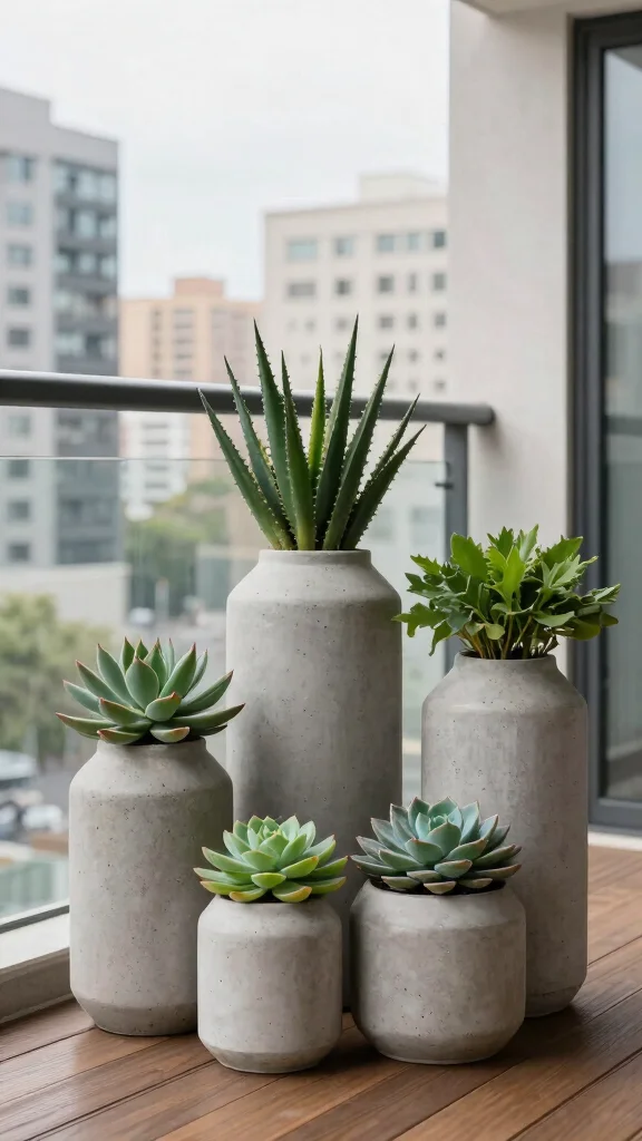 12 Modern Vase Ideas for a Clean Minimal Design-Forward Home - 3. Concrete Vases for Urban Flair 1