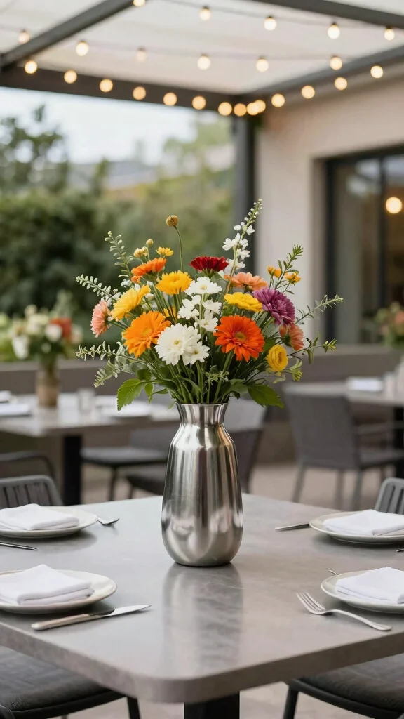 12 Modern Vase Ideas for a Clean Minimal Design-Forward Home - 5. Stainless Steel Vases 1